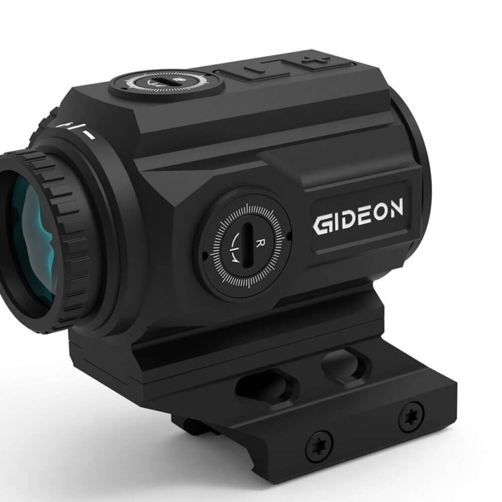 Left side view of Gideon Optics Advocate prism scope