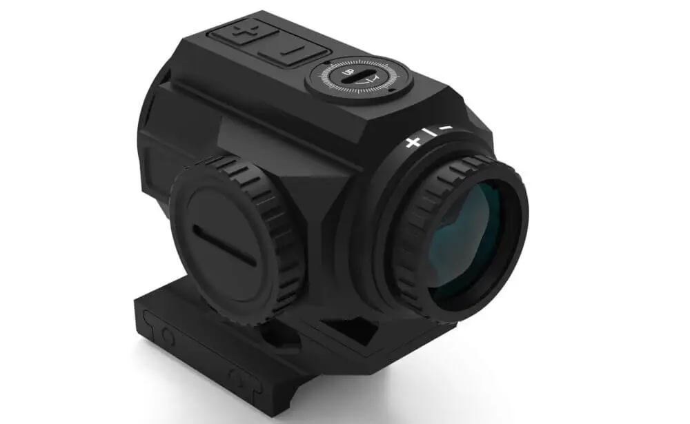 Top right view of the Gideon Optics Advocate prism scope