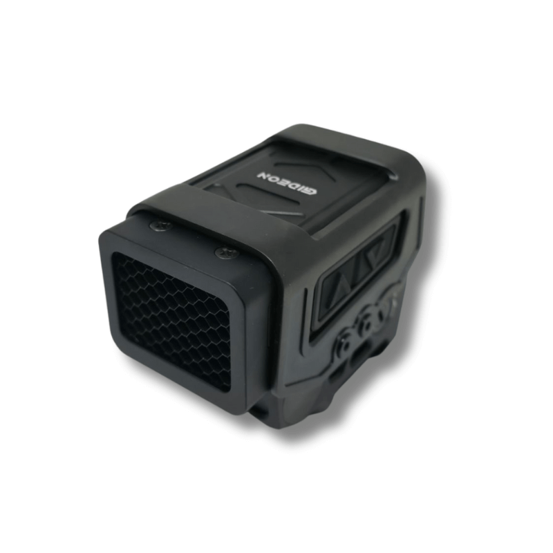 angled view of Gideon Optics Mediator XL Sight